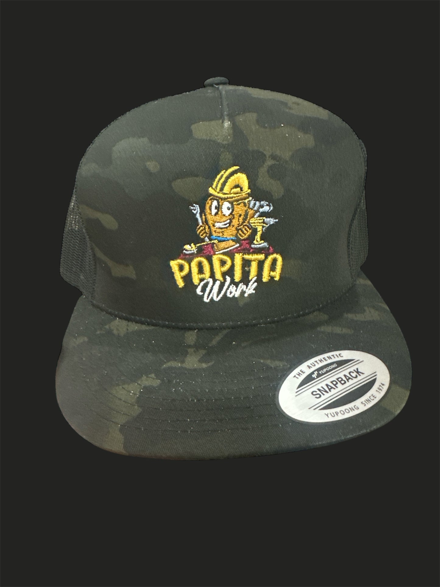 Papita work multi cam trucker hat limited edition