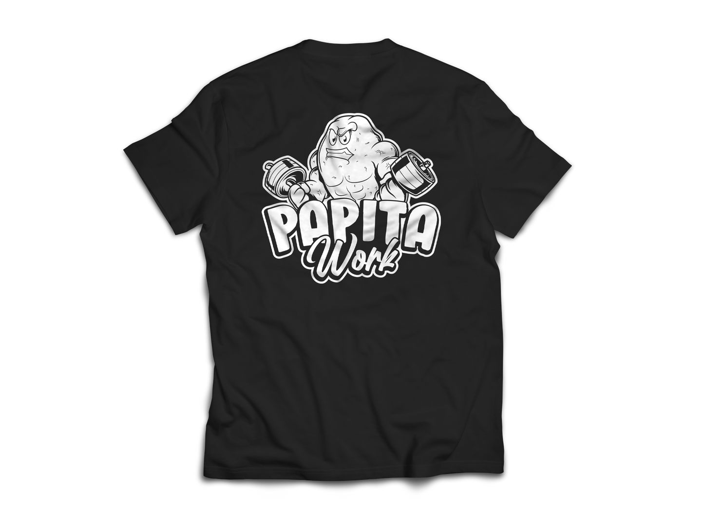 PAPITA GYM LOGO BLK/WHITE
