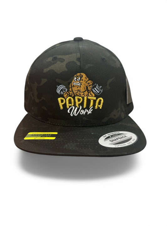Papita GYM multi cam blk SnapBack hat