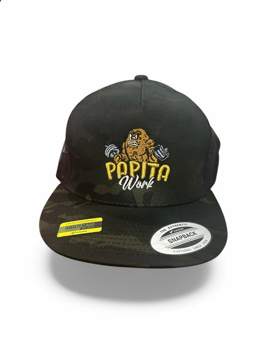 Papita Gym multi cam trucker hat limited edition