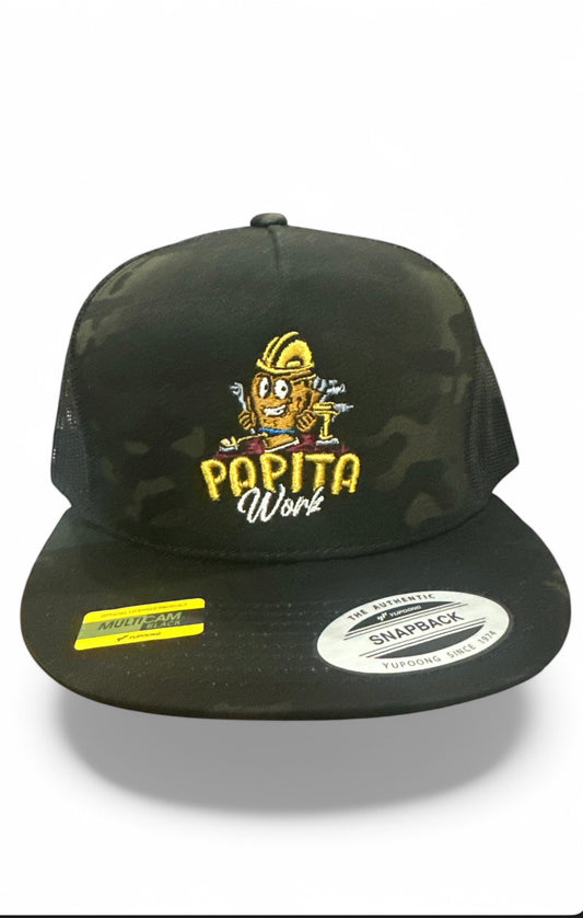 Papita work multi cam trucker hat limited edition