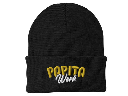 BEANIE PAPITA WORK LETTERS