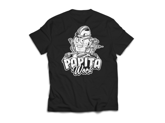 PW WORK LOGO BLK/WHITE